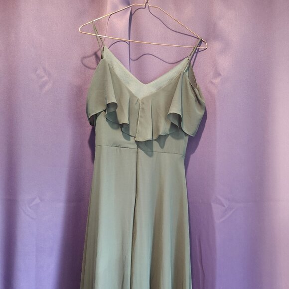 BIRDY GREY FOREST GREEN BRIDESMAID STRAPPY DRESS - Picture 3 of 7